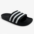 Adidas Adilette Aqua Black White Womens Athletic Slip-On (F35543)
