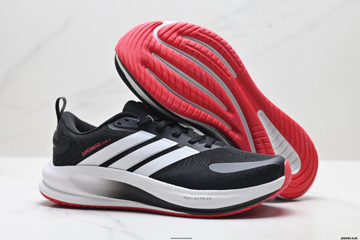 Adidas Men's Running Shoes #7 - 2 Colorways incl. Black/Red & White/Pink