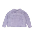PURPLE ARC WOVEN SWEATER