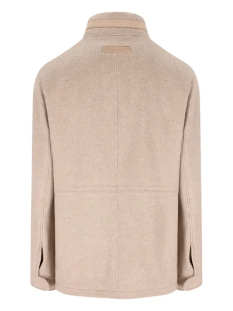 Zegna cashmere high-neck jacket