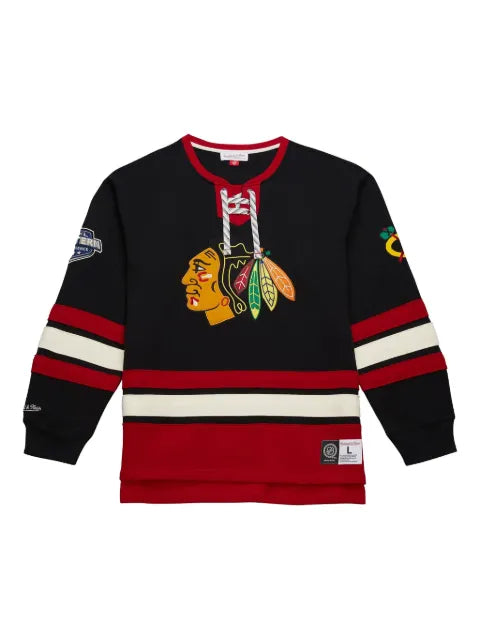 Mitchell & Ness Chicago Blackhawks Heritage lace-up pullover