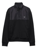 Prada half-zip logo-plaque sweatshirt