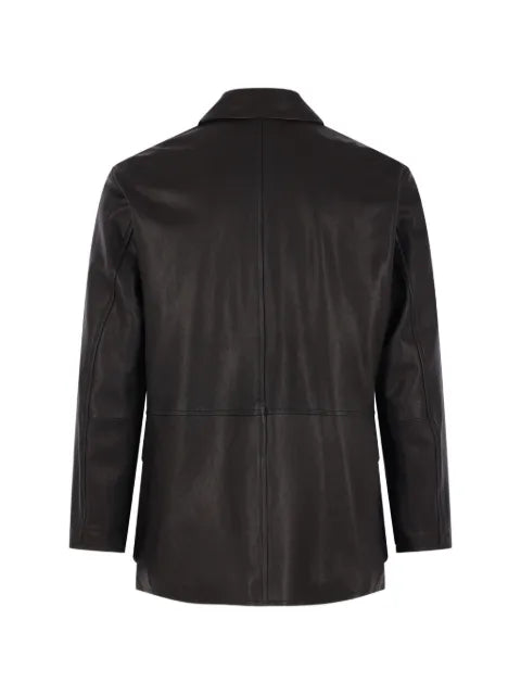 Auralee buttoned leather jacket