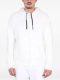Diesel logo-patch zip-up hoodie