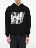 Juun.J graphic-print drawstring hoodie