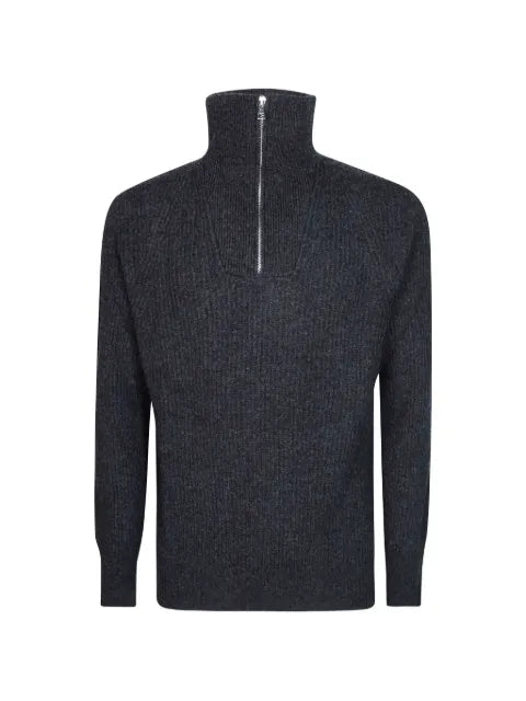 AMARÁNTO half-zip ribbed sweater