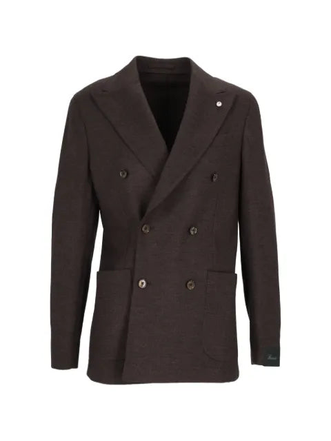 L.B.M. 1911 double-breasted peak-lapel blazer