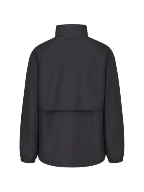 Saint Laurent high-neck raglan-sleeve zip-up jacket