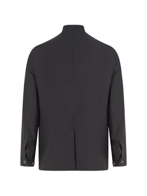 Hevo mandarin-collar button-up jacket