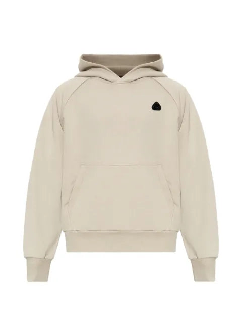 Moose Knuckles Yul logo-patch raglan-sleeve hoodie