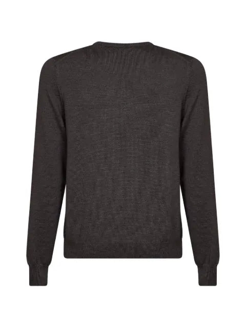 D4.0 plain-stitch crew-neck sweater