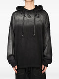 Glass Cypress destroyed cropped hoodie