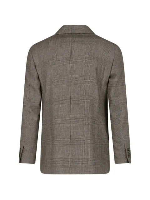 Lardini x Sugar double-breasted prince of wales check jacket