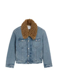 AMI Paris denim cotton padded trucker jacket