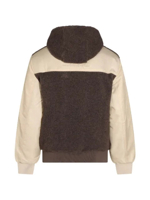 Mauna Kea fleece-texture panelled jacket