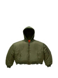 GV Gallery hooded cropped bomber jacket