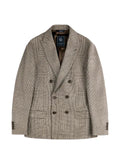 Fay Prince of Wales check double-breasted blazer