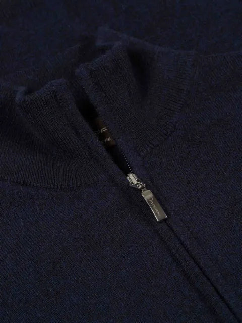 Doriani Cashmere half-zip knitted sweater