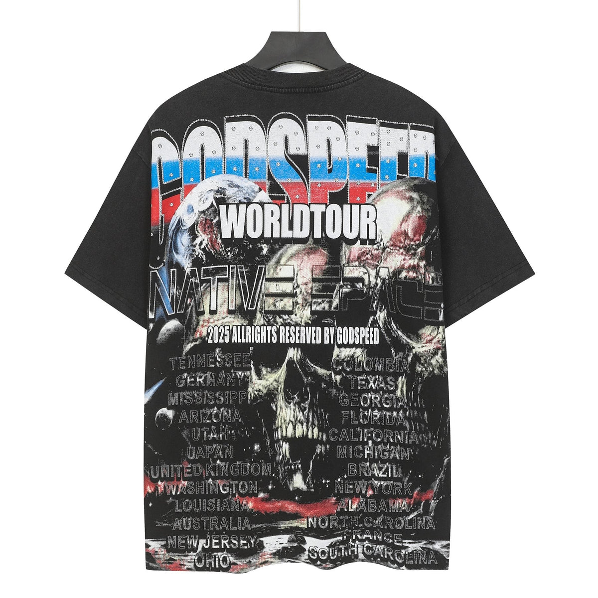 Godspeed World Tour Skull Graphic T-Shirt