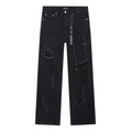 Purple Brand Paint-Splatter Distressed Jeans