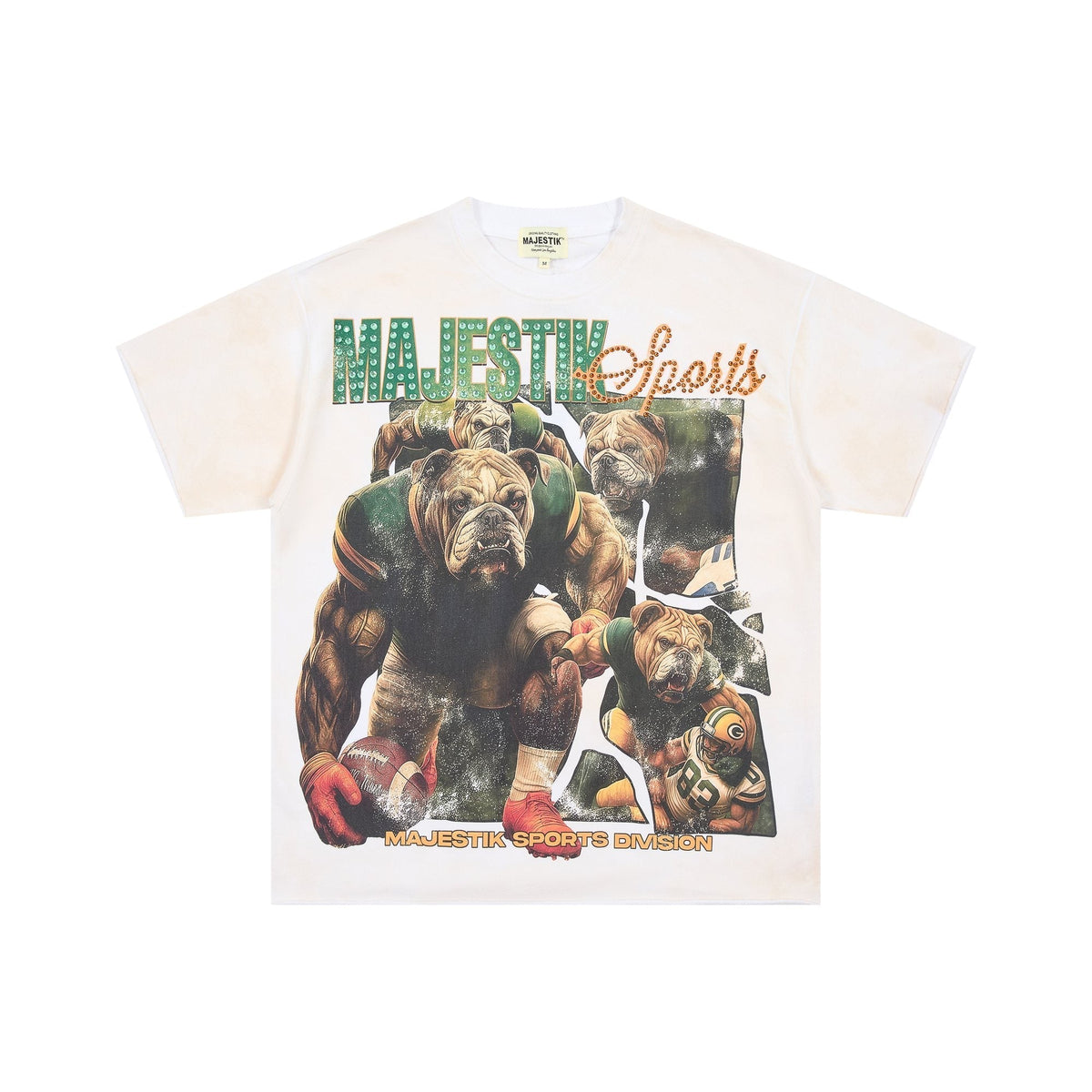 MAJESTIK Bulldog Graphic Short-Sleeve T-Shirt
