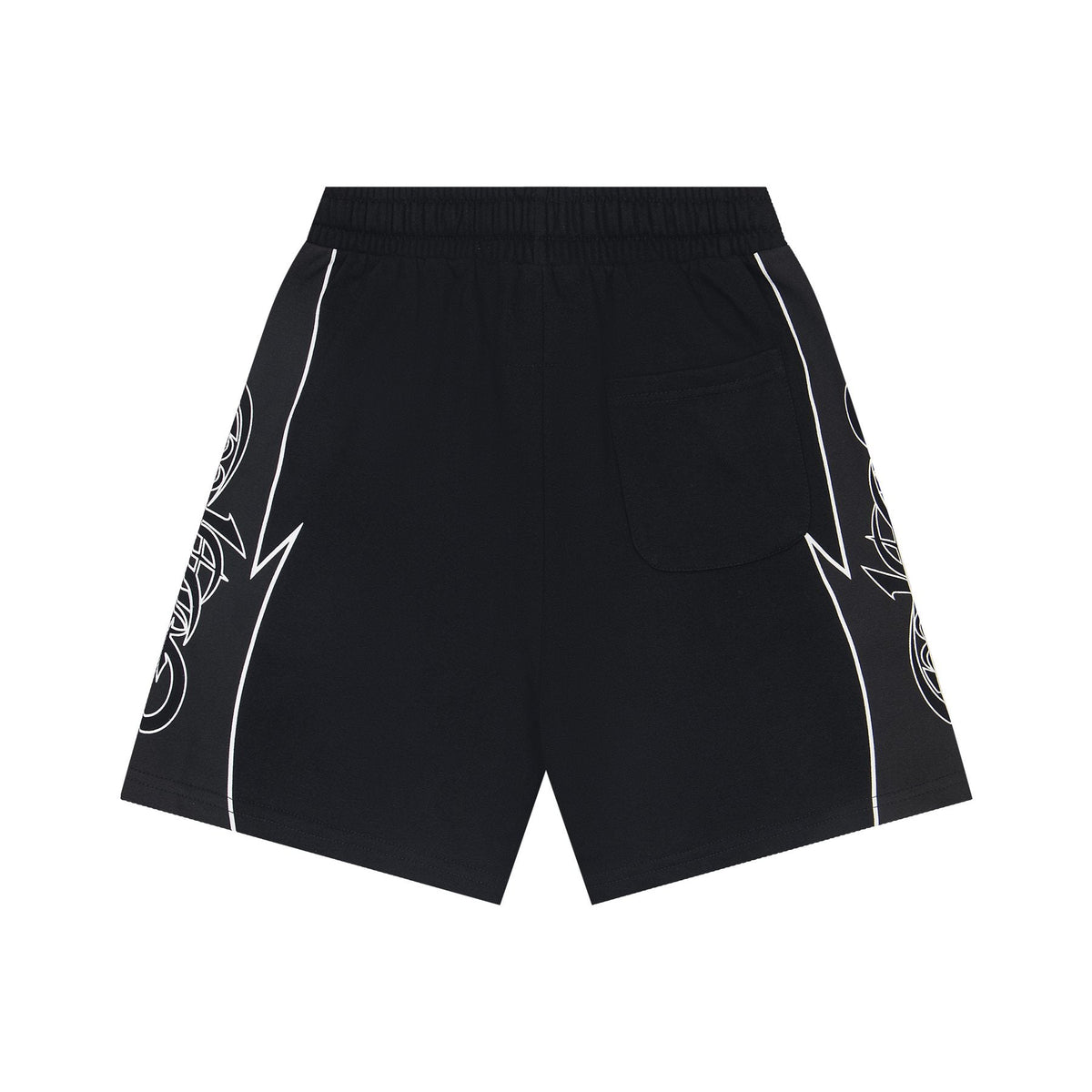 Godspeed Printed Side-Panel Drawstring Shorts