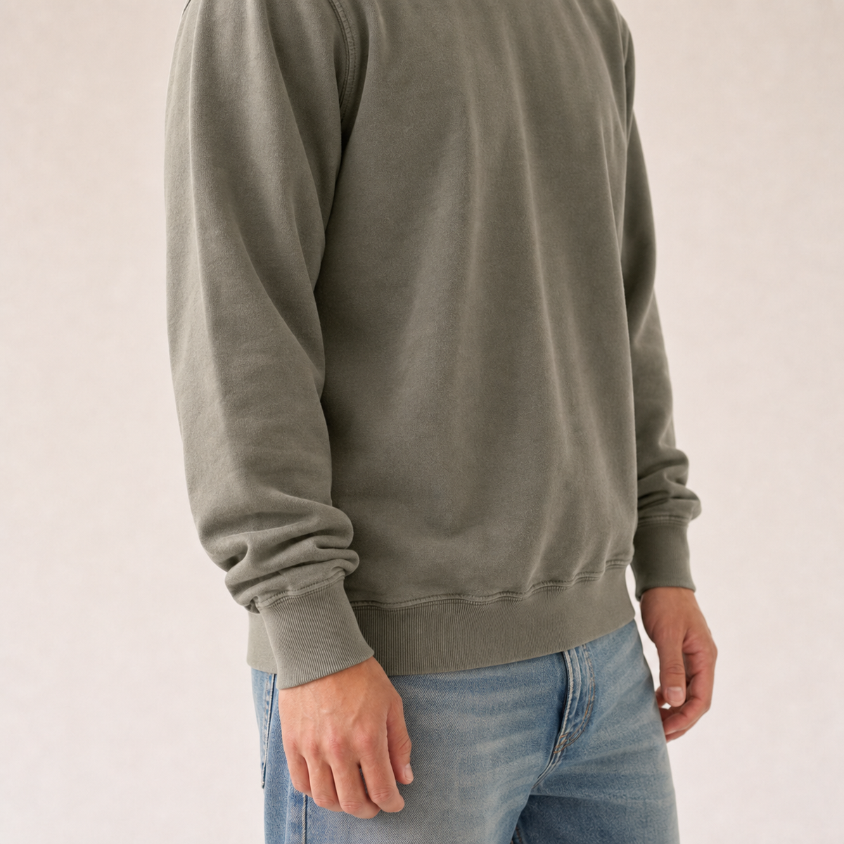 Life Studies Daily Regular Crewneck Sweatshirt: Green