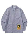 SERVICE WORKS POPLIN STRIPE WAITER SHIRT Royal