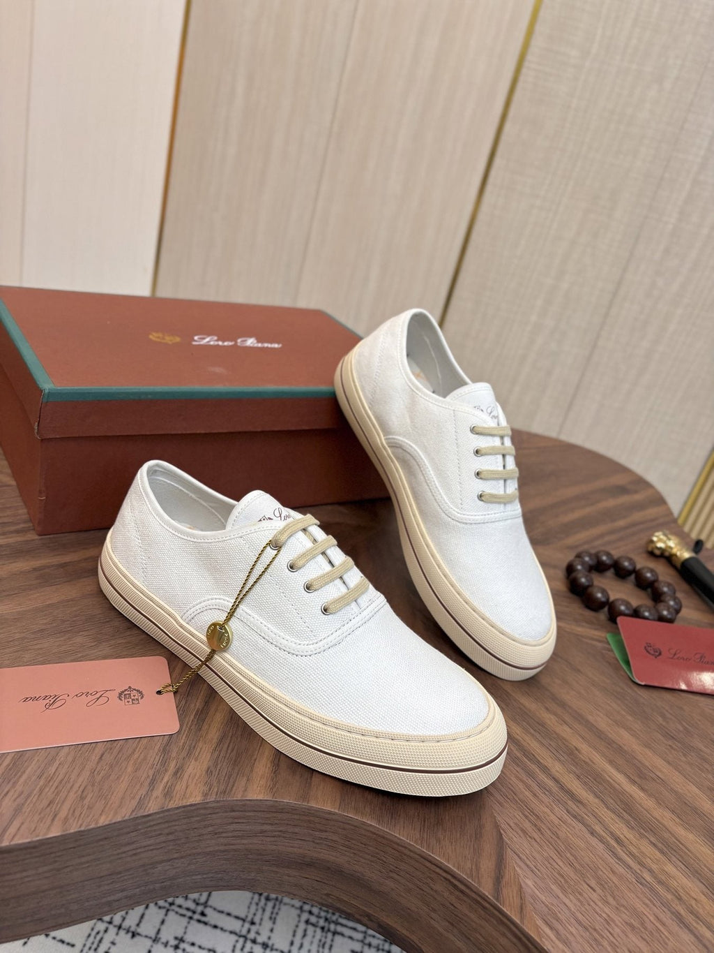 Loro Piana Low-Top Canvas Sneakers