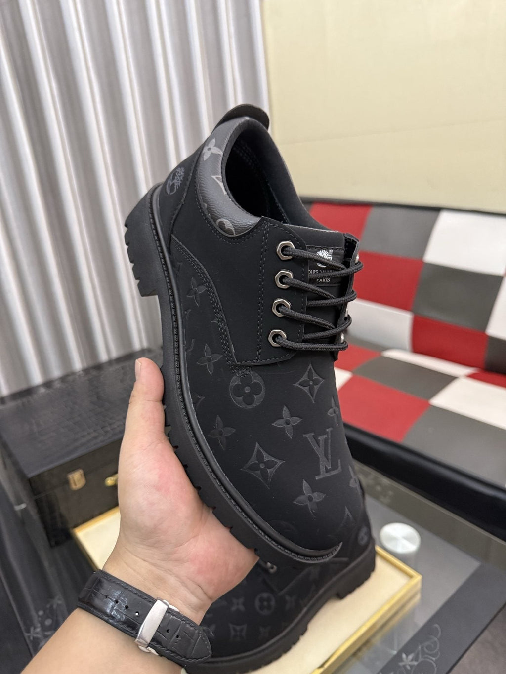 Timberland Patterned Lug Sole Lace-Up Boots