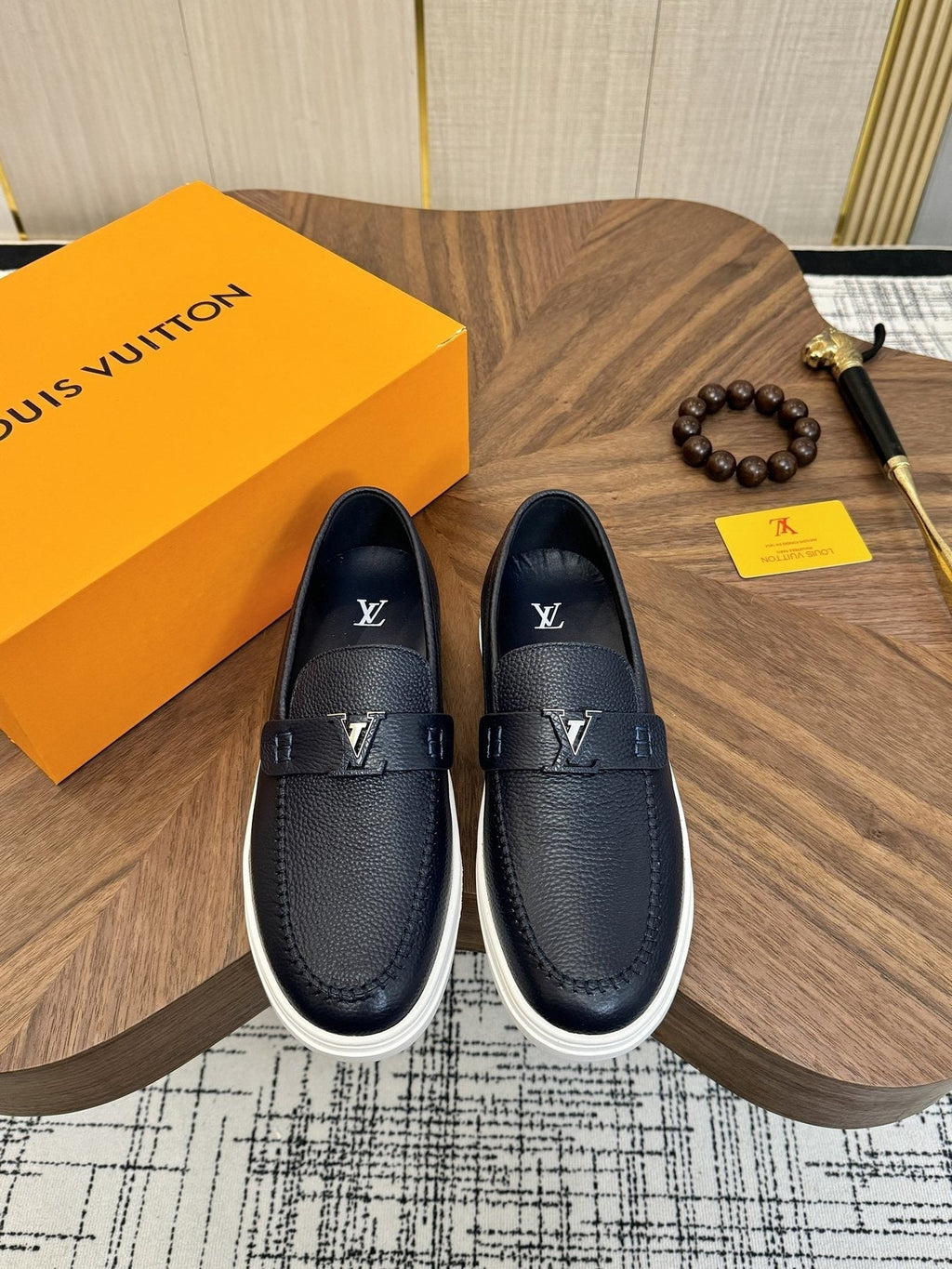 Louis Vuitton Logo Strap Slip-On Shoes