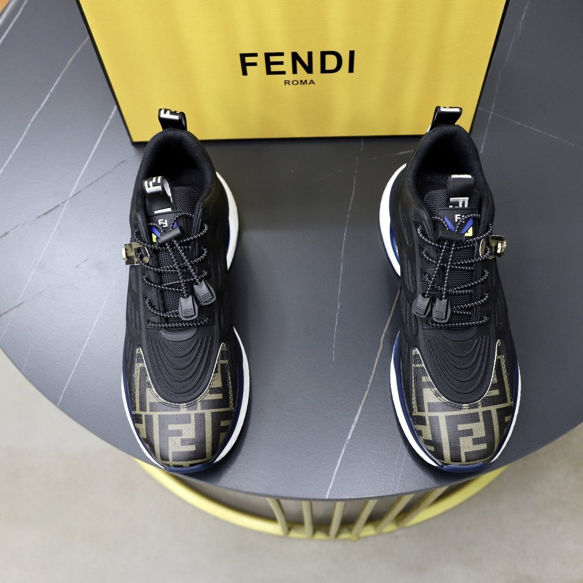 Fendi Men's Monogram Low-Top Sneakers