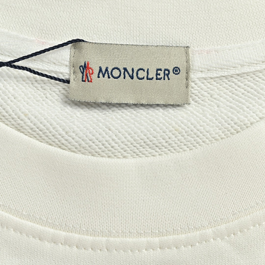 Moncler 26SS Collar Arc Letter Logo Crew Neck Sweatshirt
